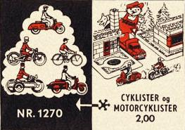 LEGO 1270 5 Cyclists / Motorcyclists