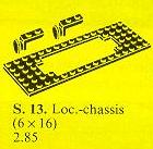 LEGO 13-3 Train Motor Plate with Buffers