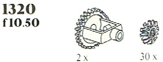 LEGO 1320 Differential and Bevel Gears