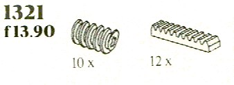 LEGO 1321 Worm Gears and Gear Racks