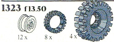 LEGO 1323 Hubs and Tyres