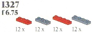LEGO 1327 Red/Black Plates