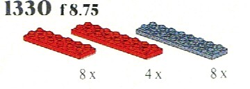 LEGO 1330 Red/Black Plates