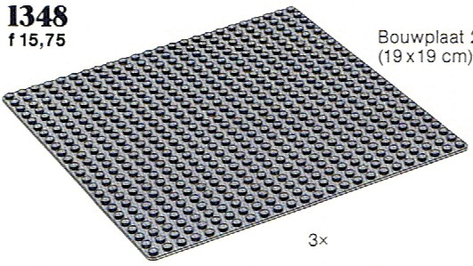 LEGO 1348 Base Plates, Gray