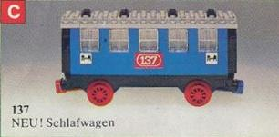 LEGO 137-2 Passenger Sleeping Car
