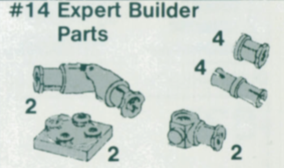 LEGO 14-2 Expert Builder Parts