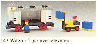 LEGO 147 Refrigerated Car with Forklift