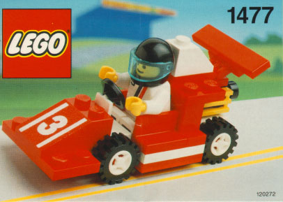 LEGO 1477 (Red Race Car Number 3)