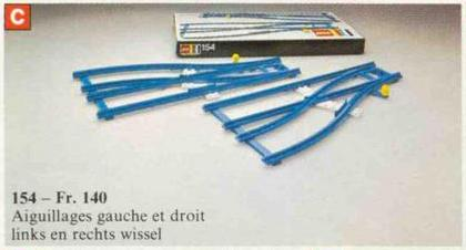 LEGO 154 Switch Track - 1 Right and 1 Left