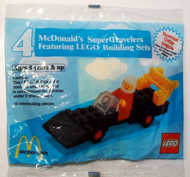 LEGO 1545-2 McDonald's Super Travelers #4 Race Car polybag