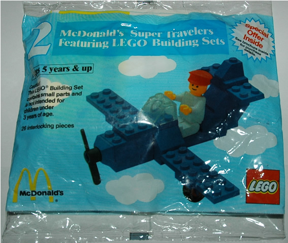 LEGO 1546 McDonald's Super Travelers #2 Airplane polybag