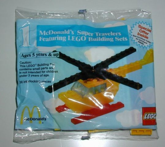 LEGO 1548-2 McDonald's Super Travelers #1 Helicopter polybag