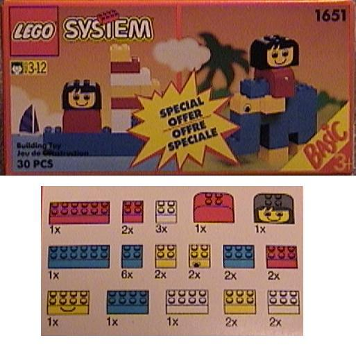 LEGO 1651 Basic Building Set Trial Size