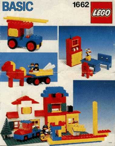 LEGO 1662 Basic Building Set in Bucket