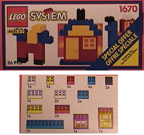 LEGO 1670 Basic Building Set Trial Size