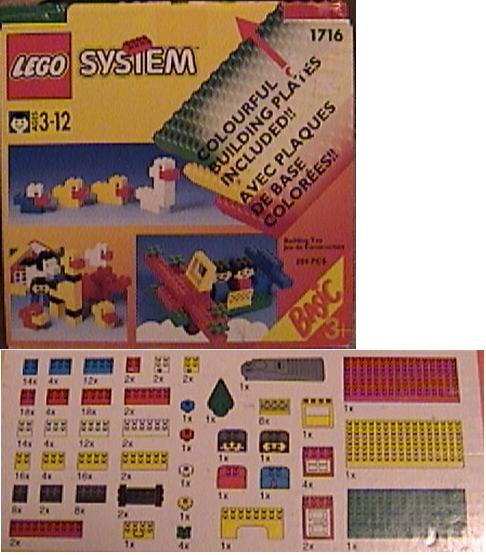 LEGO 1716 Starter Set with Building Plates