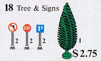 LEGO 18 Tree and Signs
