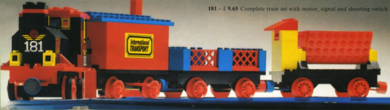 LEGO 181 Complete Train Set with Motor, Signals and Switch