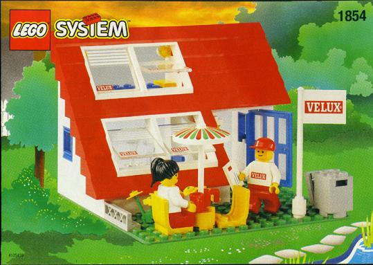 LEGO 1854 House with Roof-Windows ( Velux )