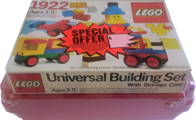 LEGO 1922-3 Universal Building Set With Storage Case