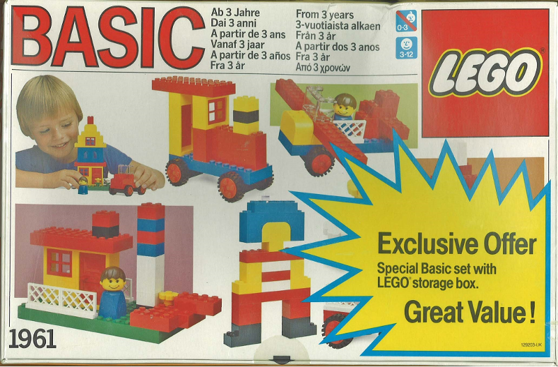 LEGO 1961 Basic Set with Storage Box