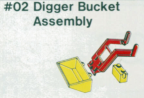LEGO 2-5 Digger Bucket Assembly