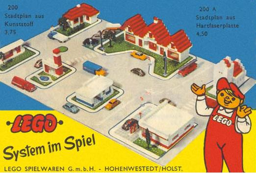 LEGO 200-3 Town Plan Board, Plastic