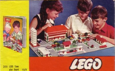 LEGO 200-5 Town Plan Board, UK / Australian Cardboard Version