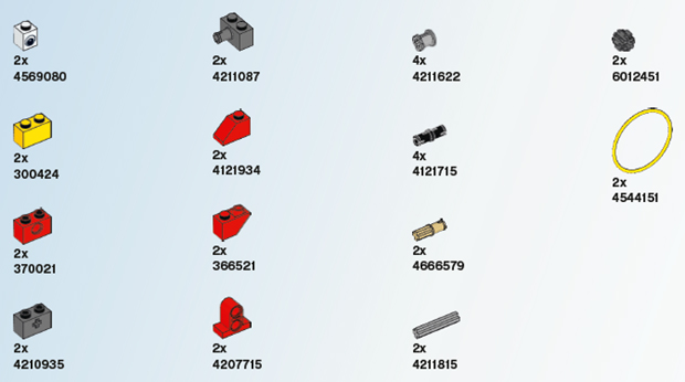 LEGO 2000710 WeDo Replacement Pack 1