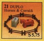 LEGO 21 Horses & Corral