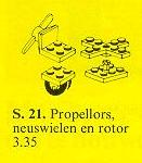 LEGO 21-4 Propellers, Wheels and Rotors
