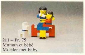 LEGO 211 Mother and Baby with Dog