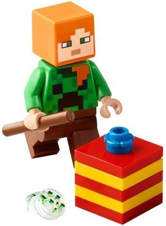 LEGO 21280-2 Advent Calendar 2025, Minecraft (Day  1) - Alex with Present