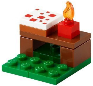 LEGO 21280-24 Advent Calendar 2025, Minecraft (Day 23) - Table with Candle and Cake