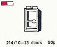 LEGO 214.10 1 x 2 x 4 Glass Door in Frame, Left