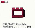 LEGO 214.5 1 x 3 x 2 Window in Frame