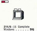 LEGO 214.6 1 x 2 x 2 Window in Frame