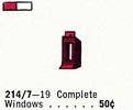 LEGO 214.7 1 x 1 x 2 Window Frame