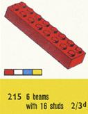 LEGO 215-2 2 x 8 Bricks