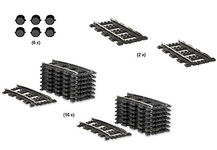 LEGO 2159 9V Train Track Starter Collection