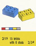 LEGO 219 2 x 3 Bricks