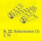 LEGO 22-2 Horizontal Hinges