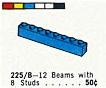LEGO 225.B 1 x 8 Beams