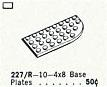 LEGO 227.R 4 x 8 Right Curve Plates