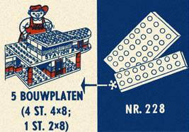 LEGO 228 4 x 8 & 2 x 8 Plates