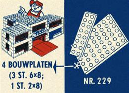 LEGO 229 6 x 8 & 2 x 8 Plates