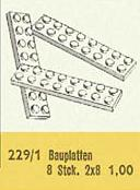 LEGO 229.1 2 x 8 Plates
