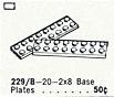LEGO 229.B 2 x 8 Plates