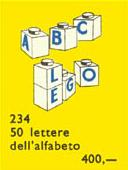 LEGO 234 Letter Bricks