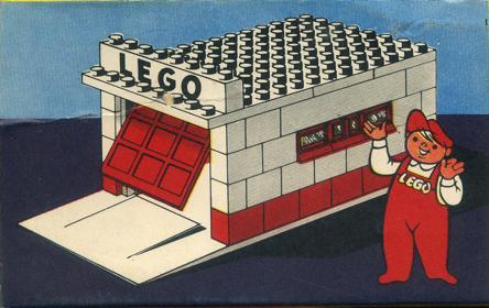 LEGO 236 Garage with Automatic Door (White base and door frame)